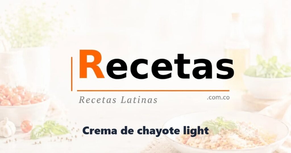 Crema de chayote light