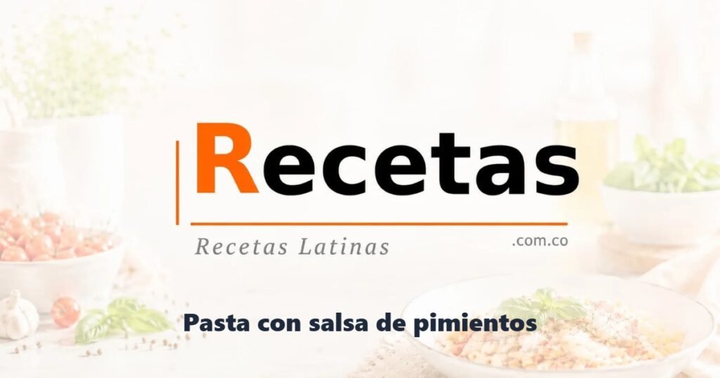Pasta con salsa de pimientos