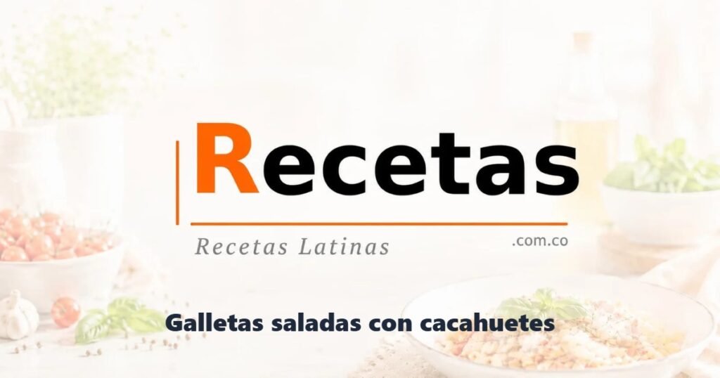 Galletas saladas con cacahuetes