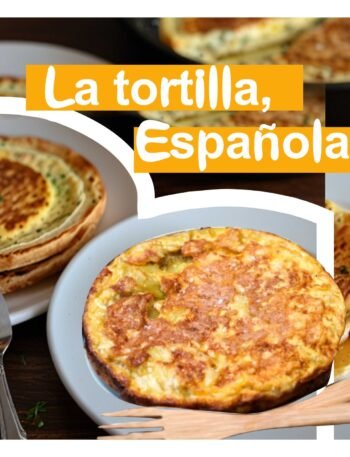 La tortilla de papas española es un plato muy característico por su apariencia dorada y su textura esponjosa