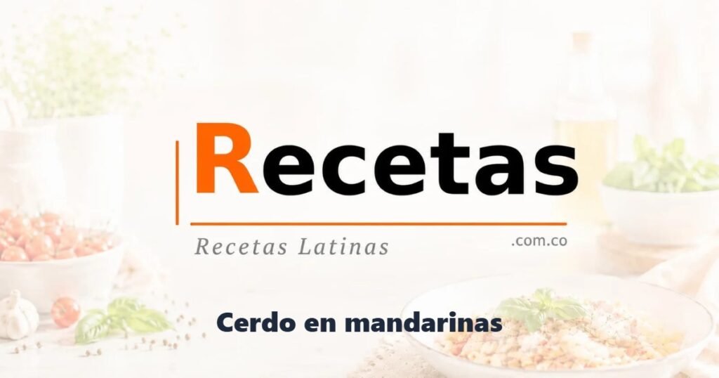 Cerdo en mandarinas